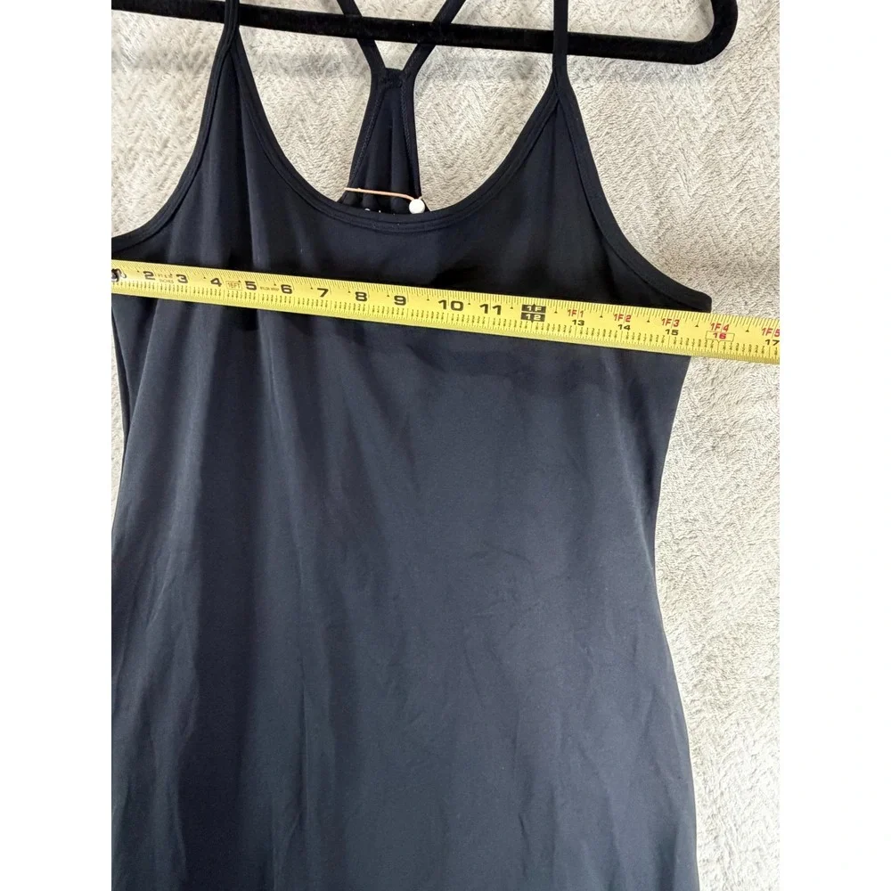 NWT Quince Ultra-Form Active Dress Womens L Black 4-Way Stretch Built-In Shorts